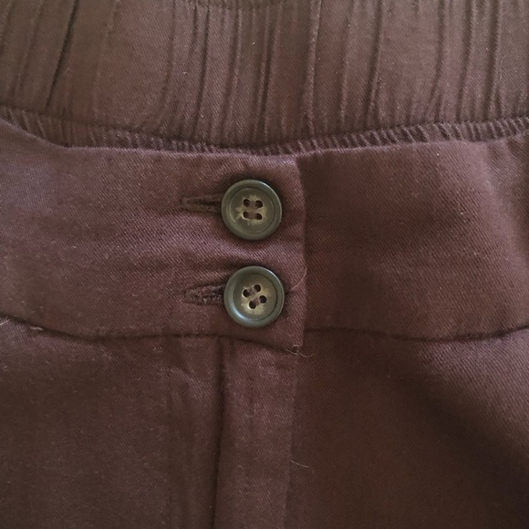 H&M Wide Leg Cropped Pants Size 6 Brown - Picture 2 of 9